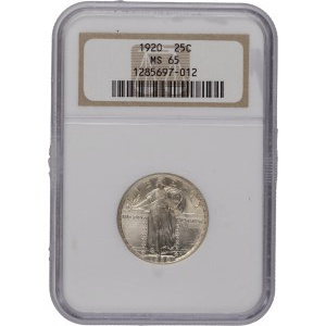 United States 1920 25 Cents Standing Liberty Quarter