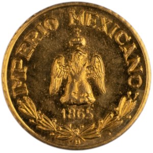 Mexico 1865 B Gold Wedding Token - Small Restrike