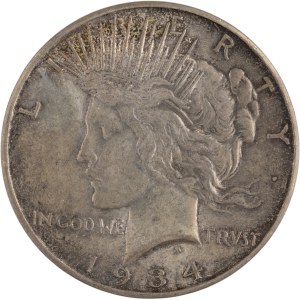 United States 1934-D Peace Dollar
