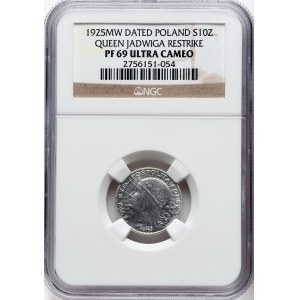 Poland 1925 (Dated) Silver 10 Złotych Restrike