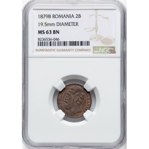 Romania 1879-B 2 Bani