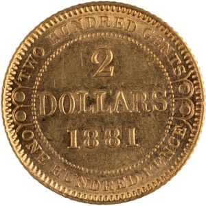 Canada 1881 Newfoundland Gold $2