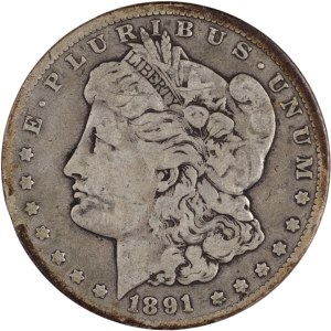 Vereinigte Staaten 1891-CC Morgan-Dollar