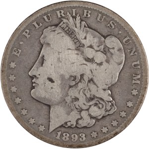 United States 1893-CC Morgan Dollar
