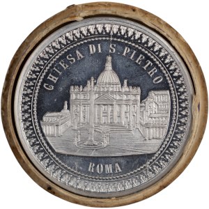 Italy 1878-1903 Vatican Medal White Metal in Orignal Case