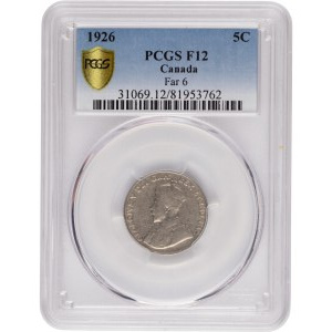 Canada 1926, 5 cents, Far 6
