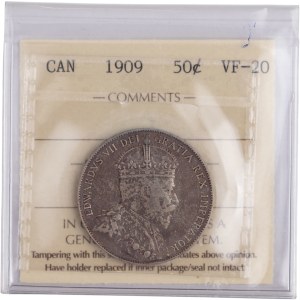 Canada 1909 Silver 50 Cents