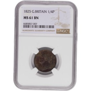 Great Britain 1825 Farthing