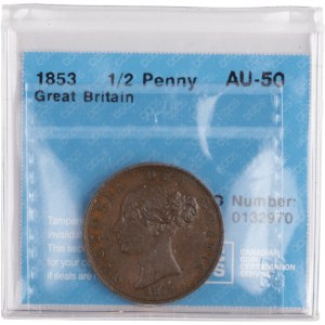 Great Britain 1853 1/2 Penny