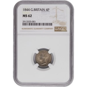 Great Britain 1844 Silver 4 Pence