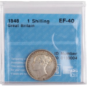 Great Britain 1848 Silver Shilling