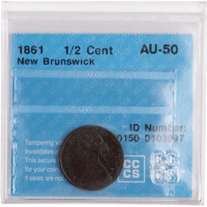 Canada New Brunswick 1861 1/2 Cent