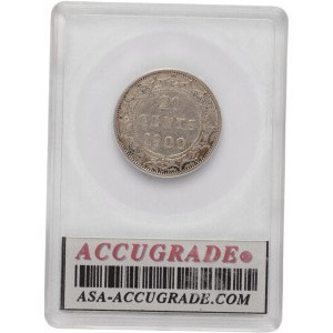Canada Newfoundland 1900 Silver 20 Cent