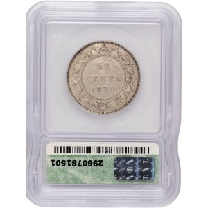 Kanada, Newfoundland, 1870, strieborná minca v hodnote 50 centov