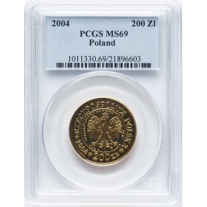 Poland 2004 Gold 200 Złotych Eagle Bielik - Low Mintage