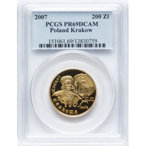 Poland 2007 Gold 200 Złotych Kraków