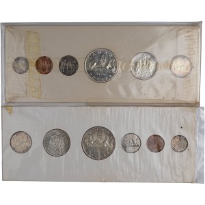 Canada 1959 & 1960 Silver Proof Like Set Lot (2 Sets)