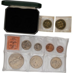 Cook Islands 1972 & Jamaica 1969 Coin Sets (9 Coins)