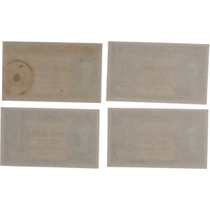 Lot de billets de 1 cent de la Malaisie et des Établissements des Détroits, 1941 (4 exemplaires)