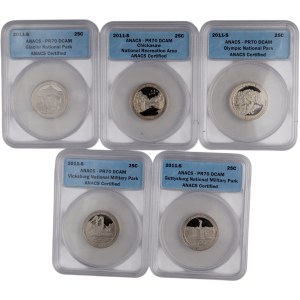 United States 2011 Commemorative Statehood Quarter Lot (5 Pieces)