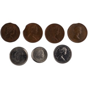 Canada and Netherlands Error Lot (7 Pieces)