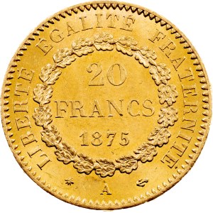 Dritte Republik, 20 Francs 1875, A, Paris