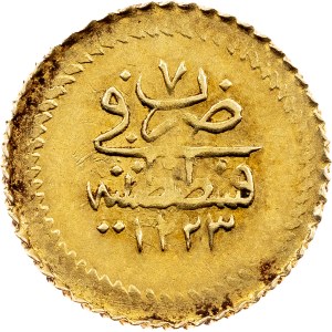 Mahmud II., 1/4 Zeri Mahbub AH 1223//7 (1813), Konstantinopel