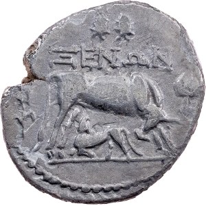 Dyrrhachion, AR-Drachme 250-200 v. Chr., Dyrrhachium, Makedonien (heutiges Durrës, Albanien)