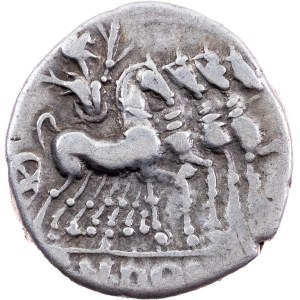 Domitius Ahenobarbus, Denarius 116-115 BC, Rome