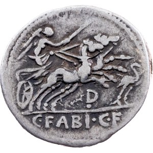 C. Fabius Hadrianus, Denar 102 v. Chr., Rom