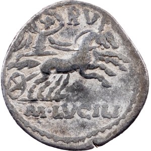 M. Lucilius Rufus, Denar 101 v. Chr., Rom