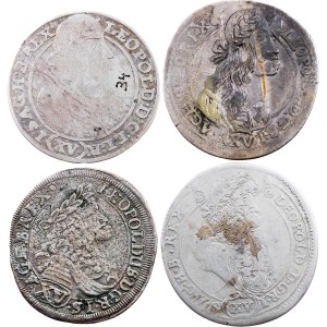 Leopold I., 4 x 15 Kreuzer 1663-1689