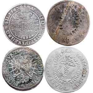 Leopold I., 4 x 15 Kreuzer 1663-1689