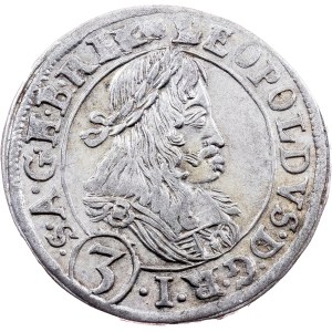 Leopold I., 3 Kreuzer 1669, Graz