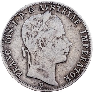 Franz Joseph I., 1 Gulden 1858, M, Milan