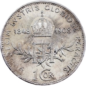 Franz Joseph I., 1 Krone 1908, Wien