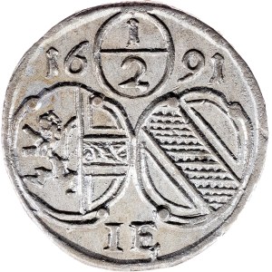 Johann Ernst von Thun, 1/2 Kreuzer 1691, Salzburg