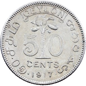 George V., 50 Cents 1917, London