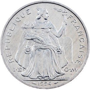 French Overseas Territory, 5 Francs 1994, Paris