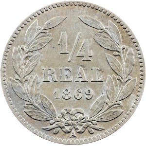 Honduras, 1/4 Real 1869, A, Paris