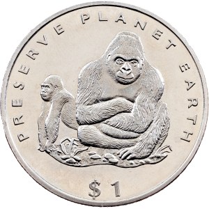 Liberia, 1 Dollar 1994, PM, Pobjoy