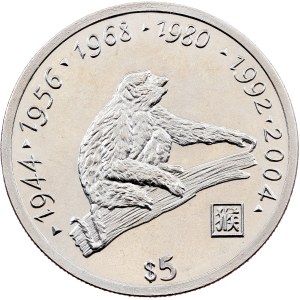 Liberia, 5 Dollars 2000