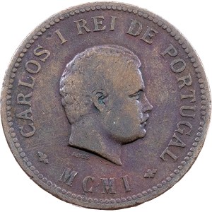 Carlos I., 1/2 Tanga 1901, Lissabon