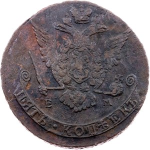 Catherine II., 5 Kopecks 1772, EM, Ekaterinburg