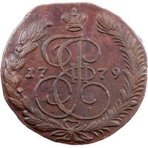 Catherine II., 5 Kopecks 1779, EM, Ekaterinburg