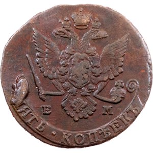 Catherine II., 5 Kopecks 1779, EM, Ekaterinburg
