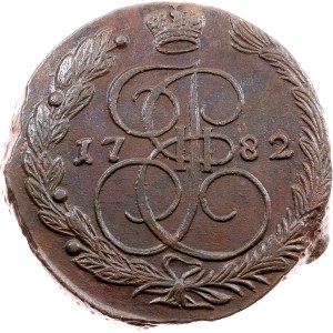 Catherine II., 5 Kopecks 1782, EM, Ekaterinburg