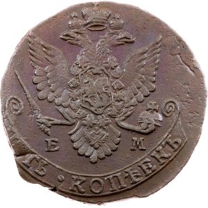Catherine II., 5 Kopecks 1782, EM, Ekaterinburg