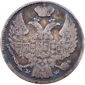 Nicholas I., 15 Kopecks / 1 Zloty 1837, MW, Warsaw