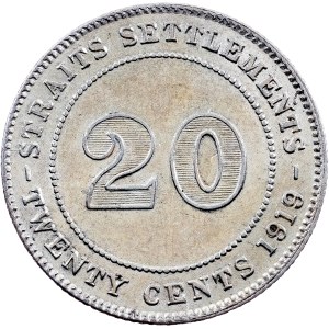 Georg V., 20 Cents 1919, Bombay